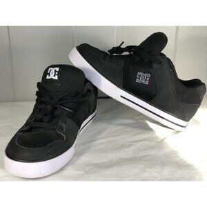 DC Shoe Co Pure Men’s Graffik Puffy Tongue Retro Skate Shoe Sz 8.5 US Black